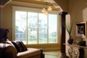 Gorgeous window panes letting natural light into a living room
